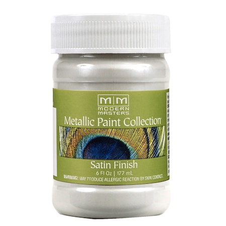 Modern Masters Metallic Paint, WaterBase, Pearl White, 6 oz ME196